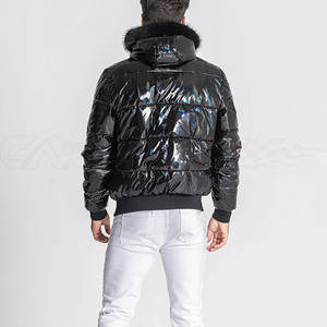 Chaqueta Acolchada Cortavientos para Hombre, Abrigo de Invierno Impermeable, Transpirable, Tejido Cálido y Resistente, Chaqueta Casual para Exteriores - Product Image 3