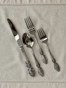 Ensemble de couverts en métal durable, de haute qualité, en acier inoxydable, fourchette, cuillère, couteau, pour la maison et les restaurants - Product Image 1
