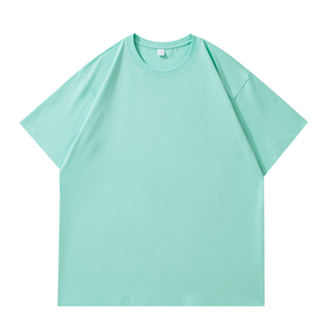 T-shirt à manches courtes col rond pour homme, coupe classique, rouge uni, jersey tricoté décontracté - Product Image 3