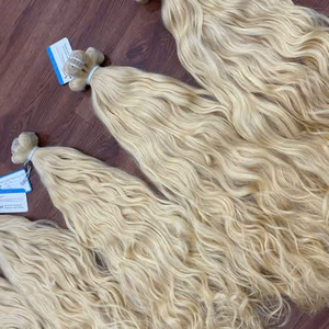 Extensiones de Cabello Natural Ondulado Sin Enredos ni Caída, Color 613, Doble Trama, 100% Cabello Humano Vietnamita - Product Image 5