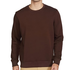 เสื้อสเวตเชิ้ตคอกลมโอเวอร์ไซส์คุณภาพสูงสำหรับผู้ชาย พิมพ์โลโก้ได้ตามต้องการ ผ้าฝ้ายฟลีซ สไตล์ลำลอง สตรีทแวร์ รับผลิตแบบ OEM - Product Image 1