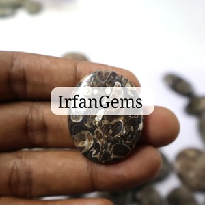 Cabujón de ágata Turritella pulido hecho a mano, piedra preciosa Natural de alta calidad en forma de corazón cuadrado para uso en joyería, piedras preciosas sueltas - Product Image 3