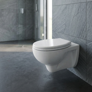 Square Elongated Wall Hung Toilet <b>Ceramic</b> WC <b>Pan</b> International Standard Design Porcelain Bathroom Sanitary Ware - Product Image 4