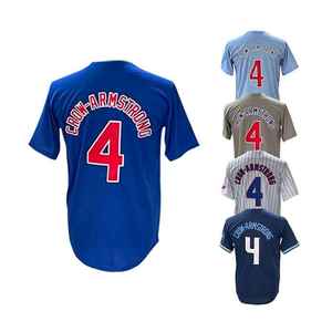 เสื้อเบสบอลพิมพ์ลายดิจิทัลคุณภาพดี พร้อมโลโก้แบบกำหนดเอง ชื่อและหมายเลขผู้เล่น สำหรับทุกเพศ - Product Image 5