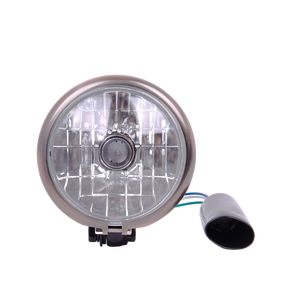 Faro Delantero para Motocicleta JY-21M0, Estilo Retro Metálico Dorado Vintage, 6V/12V, Repuesto - Product Image 2