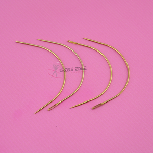 Agujas de acero inoxidable tipo C para extensiones de cabello, juego de herramientas para coser pelucas, aguja para coser extensiones. - Product Image 1