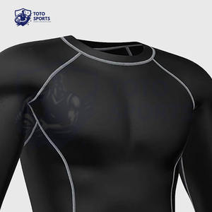 ชุดรัชการ์ดผู้ชายแบบสวมใส่สบาย ระบายอากาศได้ดี กระชับรูปร่าง น้ำหนักเบา ออกแบบได้ตามต้องการ แขนยาว สำหรับมืออาชีพ - Product Image 3