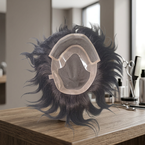 Parche de cabello frontal de encaje para hombre, densidad más baja, en color blanco, para hombre, boutique en línea, Alibaba, cabello humano virgen color marrón pardo. - Product Image 2