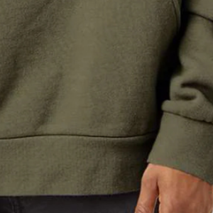 Sweat-shirt à capuche mi-lourd pour homme 280 g/m² en molleton de coton premium couleur olive, style streetwear décontracté, logo personnalisé OEM ODM - Product Image 6