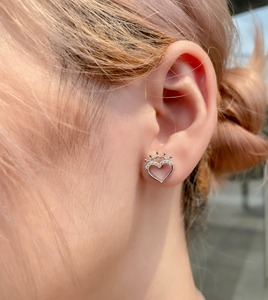 Pendientes de Corazón de Moissanita al por Mayor, Diseño Personalizado OEM ODM, Joyería de Oro Blanco de Alta Calidad - Product Image 3