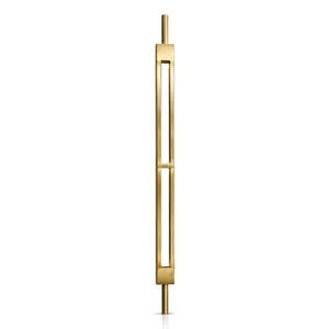 Pied de support décoratif moderne en métal doré avec cadre ouvert géométrique pour tables, armoires, canapés et chaises - Product Image 4