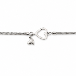 Cheville en argent sterling 925 avec breloque cœur pour femme, finition polie, style minimaliste, bijou raffiné, cadeau, usage quotidien, fête, mariage - Product Image 3