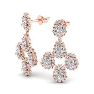 REYES - Pendientes de Oro Sólido de 14K con Diamante Cultivado en Laboratorio CVD de 3.4 Quilates, con Cierre de Rosca, para Mujer, Joyería de Lujo para Bodas - Product Image 3