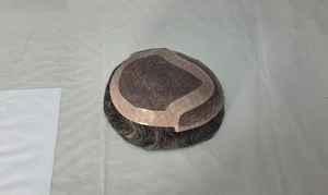 Peluca de Cabello Remy Chino Mono Front Lace Taz de Calidad Premium con Trama Única y Estilos de Ondas Profundas Naturales - Product Image 5