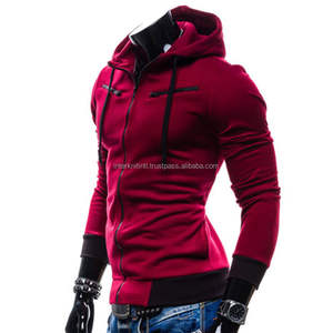 Sudadera con capucha deportiva de invierno para hombre, con cremallera completa, corte regular, transpirable, para gimnasio, entrenamiento y ejercicio. - Product Image 4