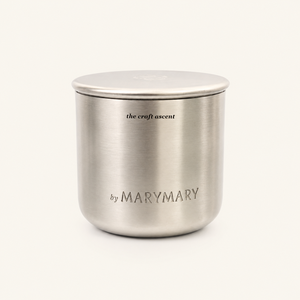 Minimalist Stainless Steel <b>Candle</b> Jars With Lids Wholesale Custom Logo Metal <b>Candle</b> Vessel Brushed Steel Empty Containers - Product Image 3