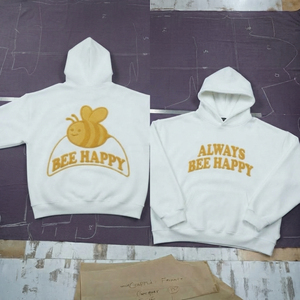 Custom Printed Hoodie Unisex Front <b>Puff</b> Print Cotton Casual Oversized Pullover Hood Long Sleeve Winter Wear Hoodie - Product Image 4