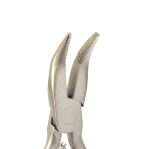 Pince à extensions de cheveux avec poignée noire, outil pour extensions de cheveux à micro-anneaux, perles et plumes - Product Image 2