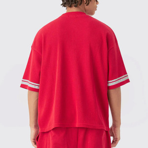 Conjunto Deportivo para Hombre, Primavera, Estampado Geométrico, Camiseta + Pantalones Cortos, Verano Europeo, Transpirable - Product Image 5