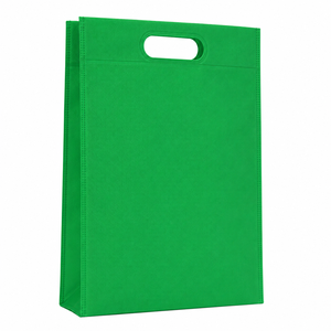 Bolsa Ecológica Reutilizable Verde Premium, Resistente, de Tela No Tejida, con Corte en D, para Compras, Directamente del Fabricante, para Envasado de Comestibles - Product Image 5