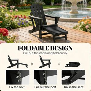 Set di 2 Sedie da Spiaggia Pieghevoli Nere con Cuscini Comodi per Picnic e Vacanze - Product Image 4