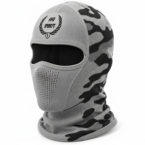 Lightweight Comfortable Fit Sports Outdoor Winter Unisex Headwear Custom <b>Balaclava</b> Mask <b>Full</b> <b>Face</b> Covering Stretch Fabric Breath - Product Image 1