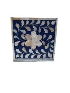 Porte-serviettes et boîte à mouchoirs élégants en résine polie, design coquillage, avec support pour balai, pour la décoration de la maison - Product Image 3