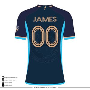 Maillot de football personnalisé MAWRA sublimé, maillot d'équipe OEM respirant à séchage rapide, uniforme sportif à motif drapeau court pour clubs - Product Image 6