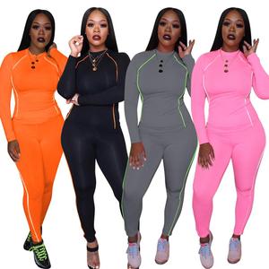 Mono de Manga Larga Ajustado de Cintura Alta para Mujer, Color Sólido, Secado Rápido, Spandex, Poliéster, Ropa Deportiva para Todas las Temporadas, Ajuste Moderno - Product Image 1