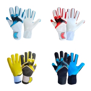 Gants de football à absorption des chocs, ventilation en maille aérée, design à doigts roulés, paume plate, gants de gardien de but de football - Product Image 1