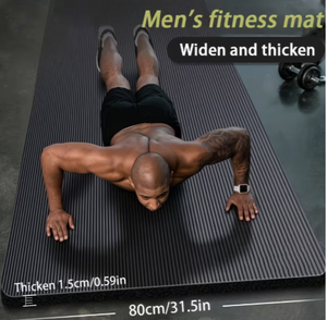 Colchoneta de fitness de alta resistencia para hombre, 183 cm x 80 cm, antideslizante, para entrenamiento en casa - Product Image 3