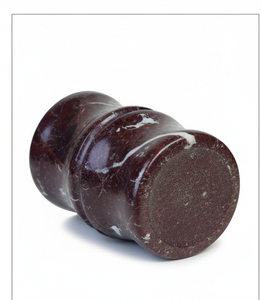 Vase à fleurs en onyx rouge foncé, fait main, en marbre naturel, décoration minérale polie, accent d'art pour la maison, cadeau de luxe - Product Image 4