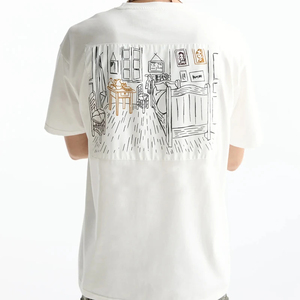 เสื้อยืดโอเวอร์ไซส์วินเทจ 260 กรัม ผ้าเจอร์ซีย์ 100% คอตตอน พิมพ์ลาย ยูนิเซ็กส์ สตรีทแวร์ แฟชั่นแนวเมือง เสื้อลำลองฤดูร้อน - Product Image 6