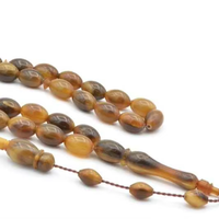 Tasbih Artesanal Ecológico de Cuerno de Búfalo, Cuentas Naturales Hechas a Mano, Regalo Moderno para Meditación Espiritual, Oración o Boda