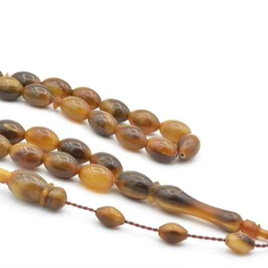 Cuentas de Cuerno de Búfalo Artesanales, Tasbih, Artesanía Natural, Accesorios Espirituales Hechos a Mano para Meditación, Oración y Devoción Cultural - Product Image 1