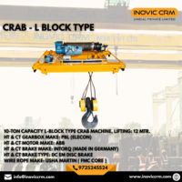 Grue électrique robuste INOVIC CRM 10 tonnes, unité de grue à griffes |   Chariot motorisé à double poutre pour matériaux industriels