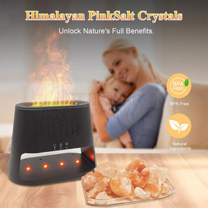 Difusor de Aroma de Sal del Himalaya, Tallado en Piedra Natural, Diseño Moderno, Alta Calidad, Vapor Suave, Decoración para el Hogar, Superventas - Product Image 3