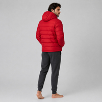 Veste d'hiver légère et chaude pour homme, style streetwear, matelassée, doublée, résistante à l'eau, entièrement rembourrée, avec capuche