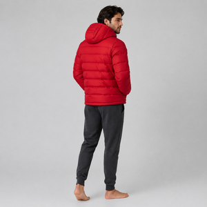 Veste d'hiver légère et chaude pour homme, style streetwear, matelassée, doublée, résistante à l'eau, entièrement rembourrée, avec capuche - Product Image 2