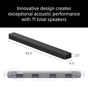 Téléviseur intelligent 4K Ultra HD 55 pouces modèle 2024, plage dynamique, fréquence de rafraîchissement 120 Hz, rétroéclairage LED, console de jeu, barre de son incluse, noir - Product Image 4
