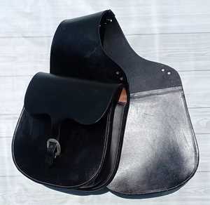 Sac de selle en cuir véritable usiné à la main avec logo personnalisé Sports d'équitation Fournitures équestres Sacs de selle pour sauter Produits pour chevaux - Product Image 4