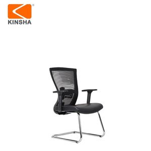 Chaise de bureau moderne en tissu maillé avec appui-tête réglable électriquement et base cantilever chromée pour usage domestique, bureau et salle de conférence - Product Image 2