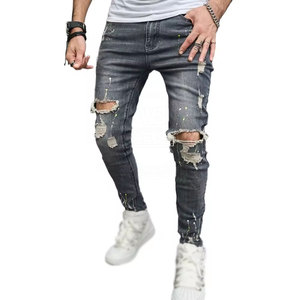 Pantalones de mezclilla para hombre de alta calidad, lavados, fabricados en fábrica, venta al por mayor, precio razonable - Product Image 1