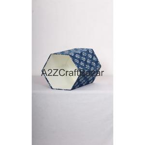 Contenedor de Basura Plegable de Cartón y Papel de Algodón, Diseño Hexagonal Elegante, Tapa Abierta, Tamaño Personalizado, para Oficina, Escuela, Calle - Product Image 5