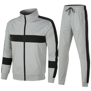Vente en gros de survêtements pour hommes automne hiver avec sweats de jogging pour hommes, survêtements à capuche avec fermeture éclair, ensembles de pantalons de survêtement - Product Image 1