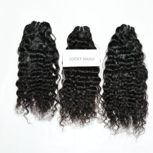 Extensiones de cabello humano virgen indio crudo natural sin procesar ondas profundas sueltas con color natural auténtico - Product Image 6