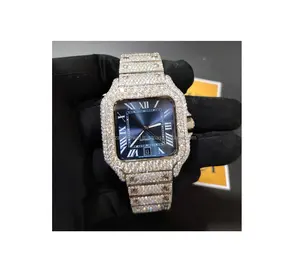 Indian Export Quality Moissanite Diamond Watch with Luxury Design Men's Smart Watch from India Supplier