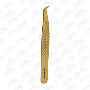 Logo personnalisé Instrument de beauté durable pour l'application de cils Pince à cils professionnelle écologique en acier inoxydable - Product Image 6