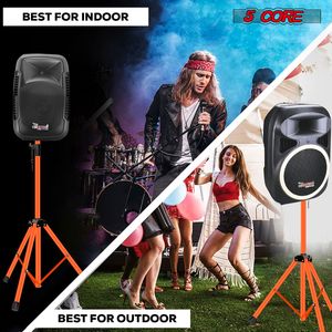 Soporte de Altavoz de Piso Ajustable de 72 Pulgadas para Trabajo Pesado, Soporte de Monitor de Estudio para DJ, Poste de Montaje de Acero Inoxidable HD, 2 Piezas, Instrumentos Musicales ORG WOB D0100XTD7E6 - Product Image 5