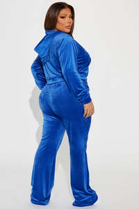 <b>Women</b>’s Casual Plush <b>Velour</b> Matching <b>Set</b> Ladies Solid Color Velvet <b>Lounge</b> Wear <b>Set</b> <b>Women</b>’s Long Sleeve <b>Velour</b> Tracksuit - Product Image 3